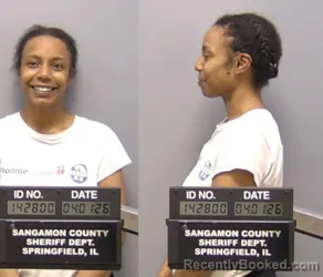 Mugshot of Keaira Mystique Wilkins booked in Sangamon County, Illinois on April 1, 2026