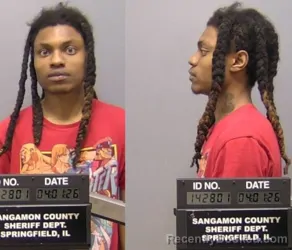 Mugshot of Eddie Earl Brown booked in Sangamon County, Illinois on April 1, 2026