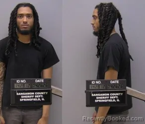 Mugshot of DARNELL JUNIOUS booked in Sangamon County, Illinois on April 26, 2026