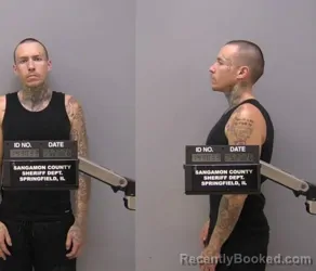 Mugshot of RYAN Taylor FULKS booked in Sangamon County, Illinois on May 25, 2026