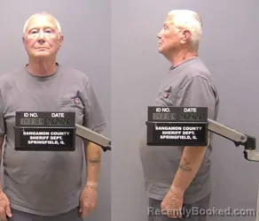 Mugshot of Raymond Joseph Stengel booked in Sangamon County, Illinois on June 24, 2026