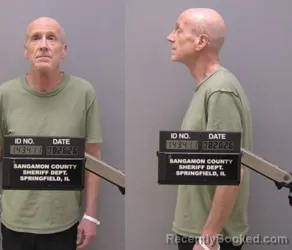 Mugshot of Thomas J Hoekstra booked in Sangamon County, Illinois on August 26, 2026