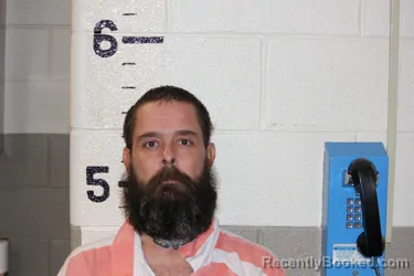 Mugshot of Justin Prather booked in Schuyler County, Illinois on August 24, 2026