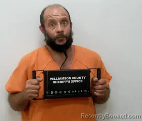 Mugshot of Thomas Donald Gabriel Shanahan booked in Williamson County, Illinois on September 9, 2026