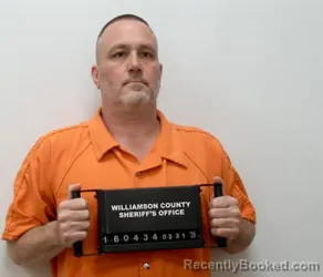 Mugshot of BRAD EDWARD TRENT booked in Williamson County, Illinois on March 31, 2026