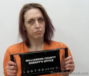 Mugshot of JO LYNN OVERMYER booked in Williamson County, Illinois on March 20, 2026