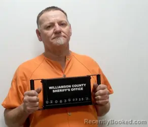 Mugshot of DAVID GRANVILLE BARGER booked in Williamson County, Illinois on March 25, 2026