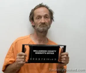 Mugshot of KEVIN LEE BROWN booked in Williamson County, Illinois on May 10, 2026