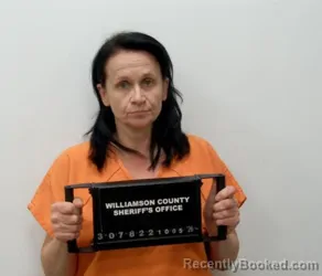 Mugshot of Margi Ann Thompson booked in Williamson County, Illinois on October 5, 2026