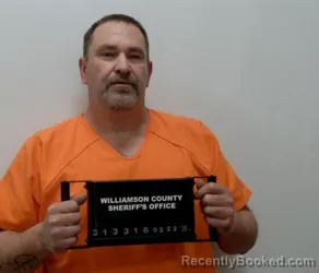 Mugshot of DUSTIN ERIC FORBY booked in Williamson County, Illinois on March 23, 2026