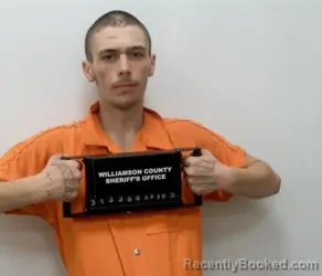 Mugshot of CAMERON A BOZARTH booked in Williamson County, Illinois on March 30, 2026