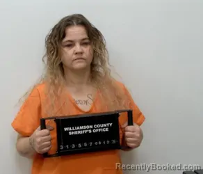 Mugshot of SAMANTHA JO PEPPERS-JONES booked in Williamson County, Illinois on May 12, 2026