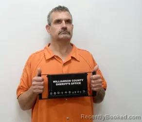 Mugshot of DONNIE WAYNE HERVEY booked in Williamson County, Illinois on March 31, 2026