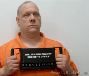 Mugshot of JEREMIAH LEE-JAY SADLER booked in Williamson County, Illinois on March 12, 2026