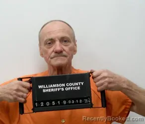 Mugshot of KEVIN D UHLS booked in Williamson County, Illinois on March 12, 2026