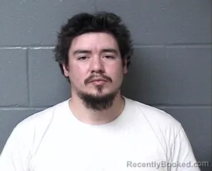 Mugshot of Christopher Sanchez booked in Woodford County, Illinois on October 19, 2026