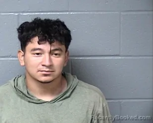 Mugshot of Edwin Omar Benites Ponce booked in Woodford County, Illinois on August 21, 2026