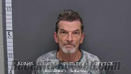 Booking photo from Adams County, Indiana