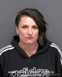 Mugshot of AMANDA JOY GEIMER booked in Adams County, Indiana on June 17, 2026