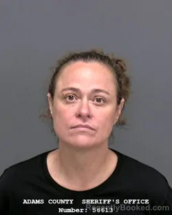 Mugshot of Tiffany Lee Wolfe booked in Adams County, Indiana on August 6, 2026