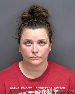 Mugshot of ASHTEN NICHOLLE RANLY booked in Adams County, Indiana on April 3, 2026