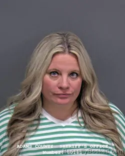 Mugshot of CHRISTEN LEIGH SPRUNGER booked in Adams County, Indiana on March 18, 2026