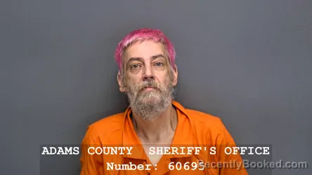 Mugshot of FREDERICK A MCCLURE booked in Adams County, Indiana on April 23, 2026