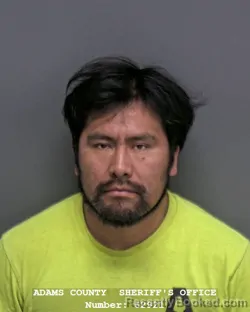 Mugshot of ADIEL SANTIZ JIMENEZ booked in Adams County, Indiana on March 27, 2026