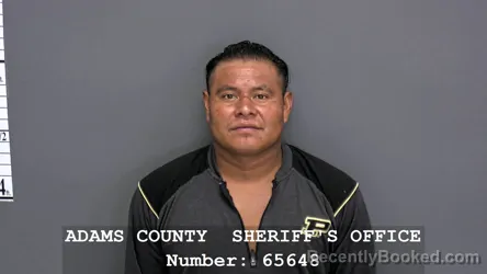Mugshot of FRANCISCO RAYMUNDO BRITO booked in Adams County, Indiana on July 29, 2026