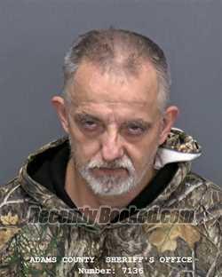 Booking photo from Adams County, Indiana