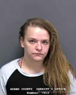 Mugshot of COURTNEY JO FRANKS booked in Adams County, Indiana on March 25, 2026