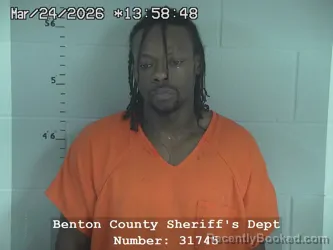 Mugshot of Darell D Lowe booked in Benton County, Indiana on March 24, 2026