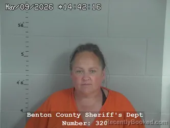 Mugshot of Jacqualyn Danyel Rife booked in Benton County, Indiana on May 8, 2026