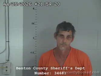 Booking photo from Benton County, Indiana