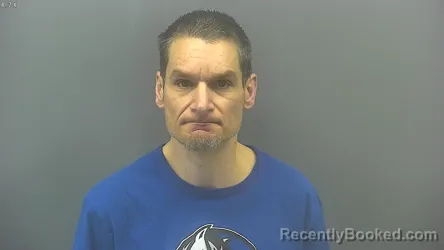 Mugshot of AARON LEE EVERHART booked in Blackford County, Indiana on April 9, 2026