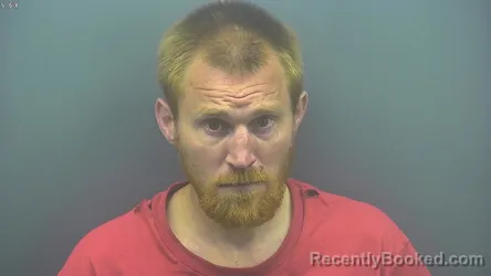 Mugshot of MARK HORSLEY booked in Blackford County, Indiana on May 15, 2026