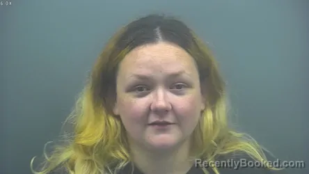 Mugshot of AUTUMN MOORE booked in Blackford County, Indiana on July 27, 2026