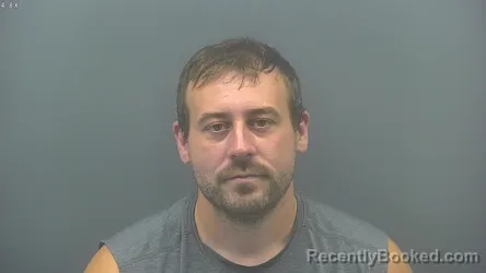 Mugshot of Austin Zimmerman booked in Blackford County, Indiana on August 13, 2026