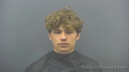 Mugshot of Aden Nicholas Adams booked in Blackford County, Indiana on September 5, 2026