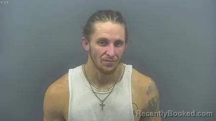 Mugshot of John Tanner Hendricks booked in Blackford County, Indiana on September 26, 2026