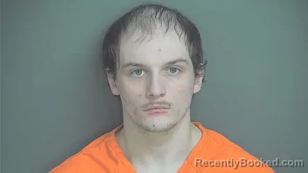 Mugshot of Jacob Tyler Raines booked in Boone County, Indiana on March 12, 2026