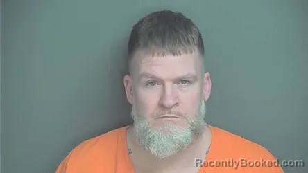 Mugshot of Aaron Michael Baxter booked in Boone County, Indiana on March 16, 2026