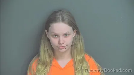 Mugshot of Emma Leann Hawkins booked in Boone County, Indiana on March 18, 2026