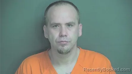 Mugshot of Robert Paul Berkhardt booked in Boone County, Indiana on April 2, 2026