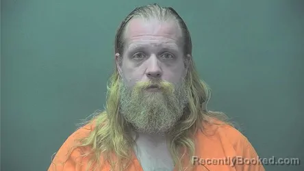Mugshot of Dustin A Blevins booked in Boone County, Indiana on June 14, 2026