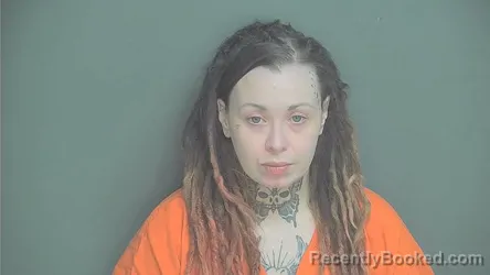 Mugshot of Danielle Hill booked in Boone County, Indiana on June 24, 2026