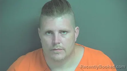 Mugshot of Adam Tristan Beaty booked in Boone County, Indiana on July 9, 2026
