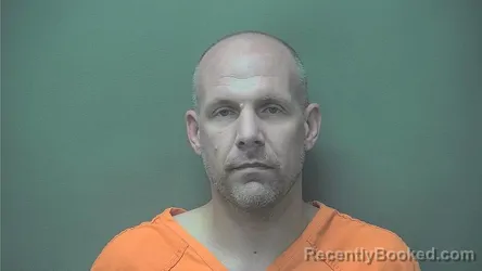Mugshot of Justin Neal Delk booked in Boone County, Indiana on July 16, 2026