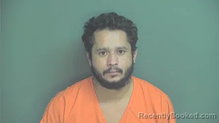 Mugshot of Alexander Alfaro booked in Boone County, Indiana on August 16, 2026