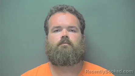 Mugshot of Ryan Kelley booked in Boone County, Indiana on August 19, 2026